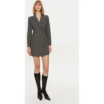 Dámské šaty Simona Corsellini Každodenní šaty A24CPAB028 Šedá Regular Fit 42