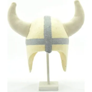 Velforia Saunová čepice VIKING ze 100% ovčí vlny – originální vikingský styl Barva: Přírodní, Velikost: L (57-58)