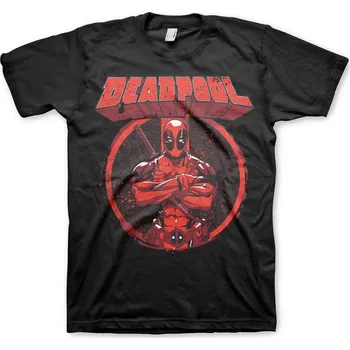 Pánské tričko Funko | Pánské tričko Deadpool Pose černé - L / Černá