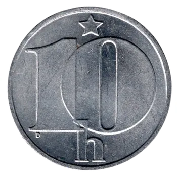 ČESKOSLOVENSKO. 10 haléřů 1990.