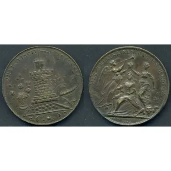 Marie Teresie. Medaile na korunovaci českou královnou 1743.