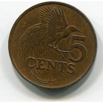 TRINIDAD A TOBAGO. 5 cents 1975.