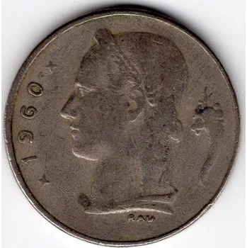BELGIE. 1 franc 1960. BELGIQUE.