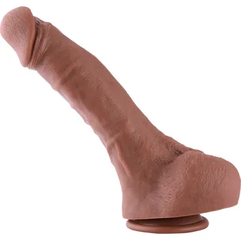 Dildo HiSmith HSA88 Ultra Realistic Dual-Density Silicone Dildo KlicLok 30cm Brown
