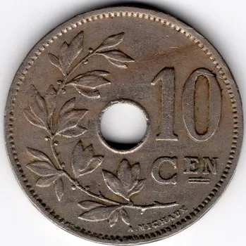 Sběratelství BELGIE. 10 centimes 1926. BELGIE.
