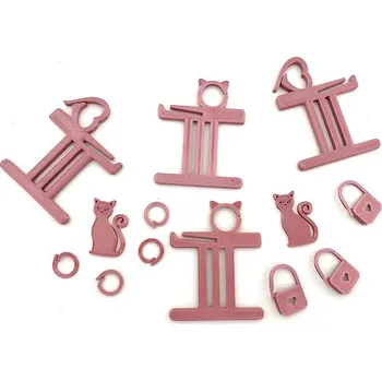 Sada namotávek a značkovačů starorůžová mix