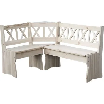 Drewmax NR108 rohová lavice Dřevěná