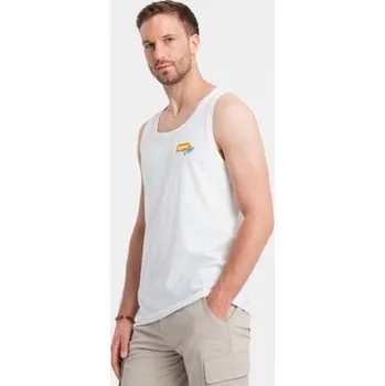 Ombre Tank top OM-TSTT-0191 Bílá Regular Fit L