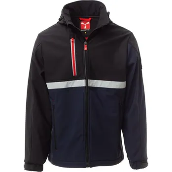 Pánská mikina Pánská softshellová bunda WISE, Payper Barva: NÁMOŘNICKÁ MODRÁ/ČER, Velikost: XS