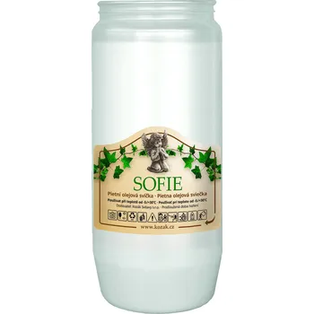 Svíčka svíčka hřbitovní náhradní 14cm 240g/250g (hoří 3-4dny) paraf. BÍ