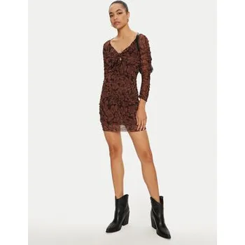 Dámské šaty PINKO Každodenní šaty Ribolla 103298 A1RB Hnědá Slim Fit S