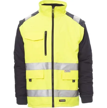 Pánská mikina Pánská reflexní bunda HIWAY, Payper Barva: ŽLUTÁ FLUO/NÁMOŘNICK, Velikost: XXL