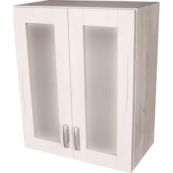 Kuchyňská skříňka Smontovaná prosklená kuchyňská skříňka 60 cm Craft bílý