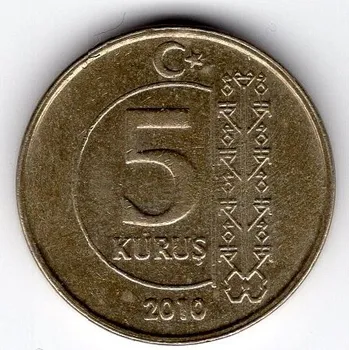 TURECKO. 5 kurus 2010.