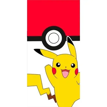 Cerda | Osuška Pikachu Pokéball 70x140 cm červená