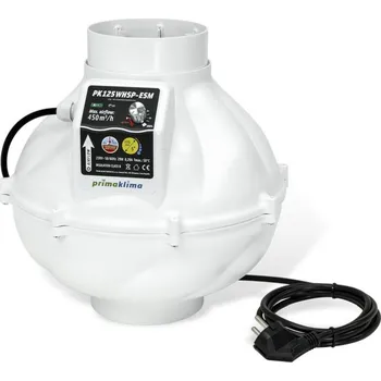Domácí ventilátor PrimaKlima Prima Klima ventilátor Whisperblower 125 mm - 450 m3/h, 2-rychlostní