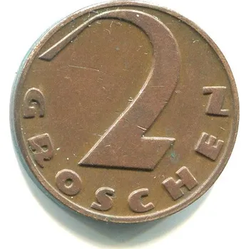 RAKOUSKO. 2 Groschen 1936.