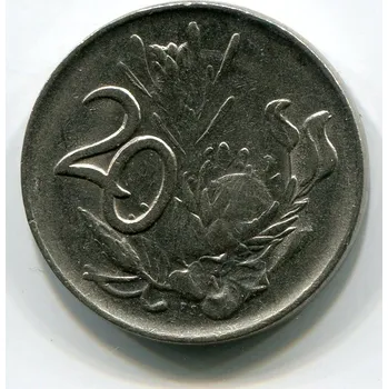 JIHOAFRICKÁ REPUBLIKA. 20 cents 1976.