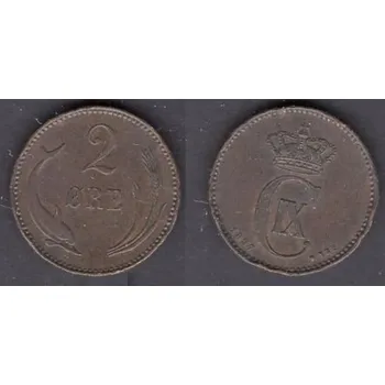 DÁNSKO. 2 öre 1897. KM-793.2