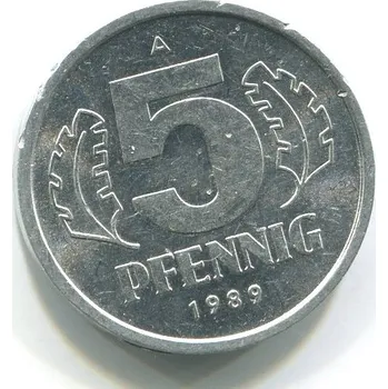 NDR. 5 Pfennig 1989.