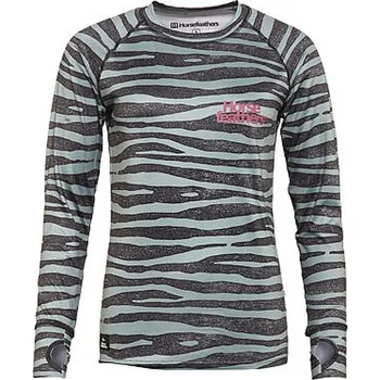 tričko Horsefeathers Mirra LS - Zebra S