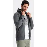 Ombre Mikina OM-SSBZ-0160 Šedá Regular Fit L