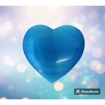 Ulexitové srdce modré 5 cm