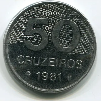 Sběratelství BRAZÍLIE. 50 cruzeiros 1981. KM-594.1