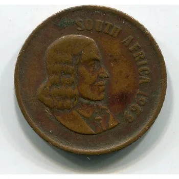 JIHOAFRICKÁ REPUBLIKA. 1 cent 1969. AFRICA.