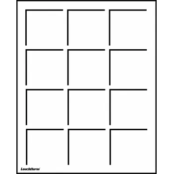 Obal pro sběratelský předmět Leuchtturm Plato S na 12 mincí do Ø 50 mm, modrá - 2 kusy v balení