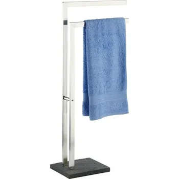 Věšák Koupelnový stojanový věšák na ručníky SLATE ROCK - 2-ramenný, WENKO