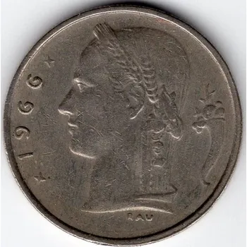 BELGIE. 1 franc 1966. BELGIQUE.