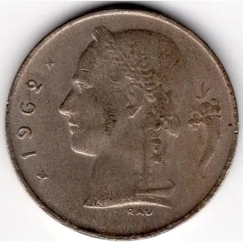 BELGIE. 1 franc 1962. BELGIQUE.