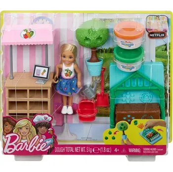 Panenka Barbie FRH75 Sada Zahrádka s Chelsea