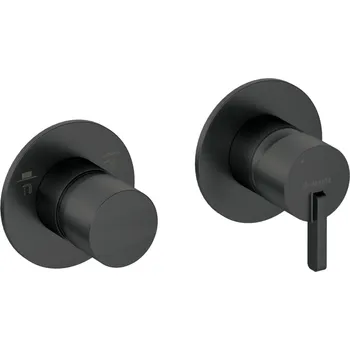 Vodovodní baterie Deante Silia vanová baterie pod omítku černá BQS_N46P