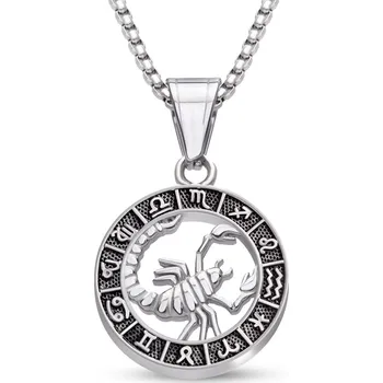 Řetízek biju Řetízek z chirurgické oceli + přívěsek znamení štír 3002216-10