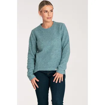 Dámský svetr Dámský mátový asymetrický svetr M1044 mint Velikost: XS