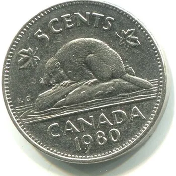 KANADA. 5 cents 1980. KM-60.2