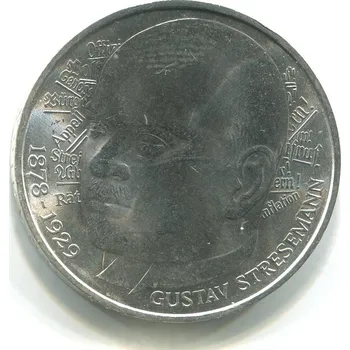 NĚMECKO. 5 Mark 1978/D. Gustav Stresemann. Ag.