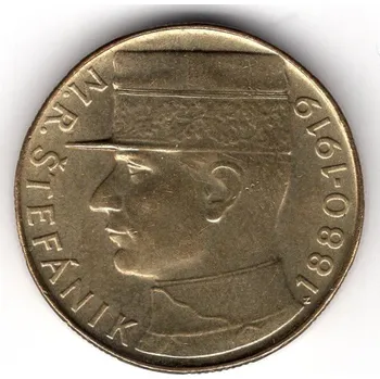 ČESKOSLOVENSKO. 10 korun 1993. Štefánik