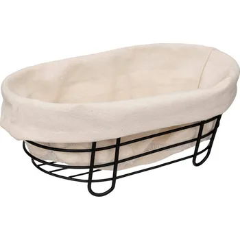5five Simply Smart Košík na chléb Bistro, oválný, kovový rám