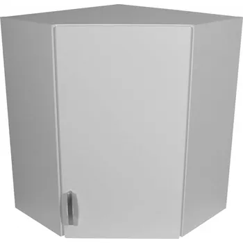 Kuchyňská skříňka Smontovaná rohová kuchyňská horní skříňka 60 cm bílá