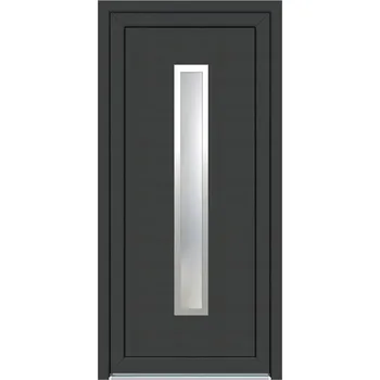 Vchodové dveře Solid Elements Vchodové dveře Hanna In, 90 P, rozměr vč. zárubně: 1000 × 2100 mm, plast, pravé, antracit, prosklené W1DRBCZTK2.0019