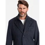 Ombre Kabát OM-COWC-0121 Tmavomodrá Regular Fit L