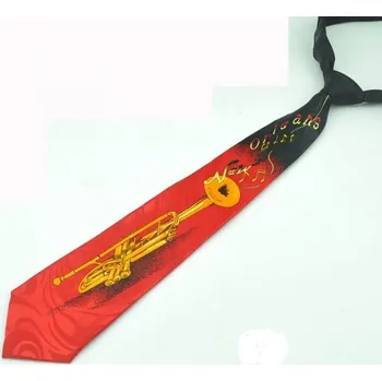 Kravata s potiskem trubky