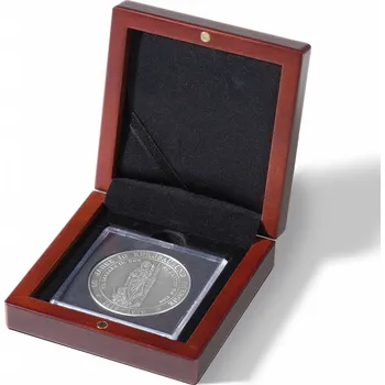 Obal pro sběratelský předmět Leuchtturm Kazeta VOLTERRA, na 1 kapsli QUADRUM XL, mahagonové dřevo