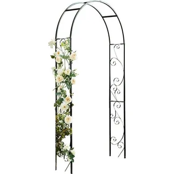 Opora na rostlinu Gardol Arkáda Elian, 240 × 120 × 26 cm, kovová, černá&nbsp;11341