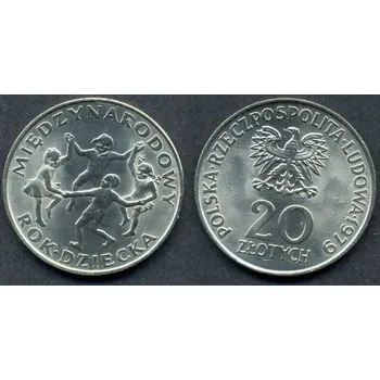 POLSKO. 20 złotych 1979. Mezinárodní rok dítěte.