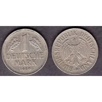 NĚMECKO. 1 Mark 1950/D.