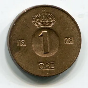 ŠVÉDSKO. 1 öre 1968.